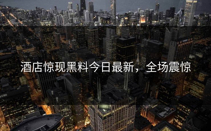 酒店惊现黑料今日最新，全场震惊