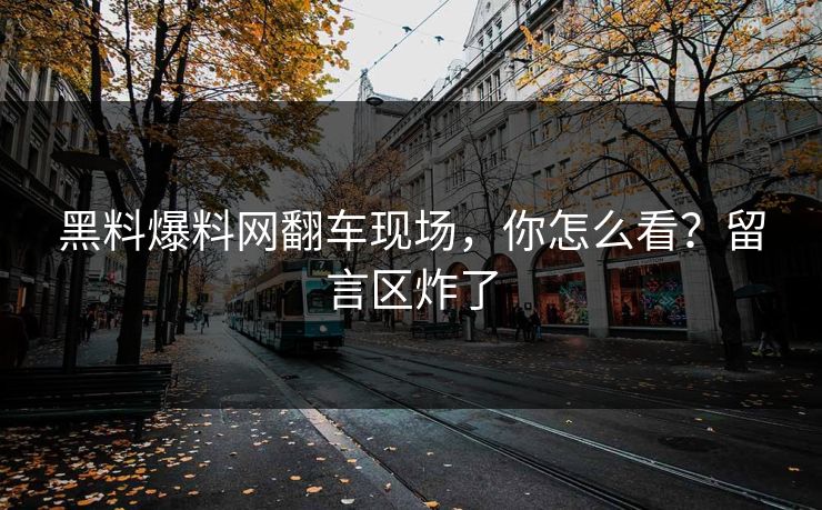 黑料爆料网翻车现场，你怎么看？留言区炸了
