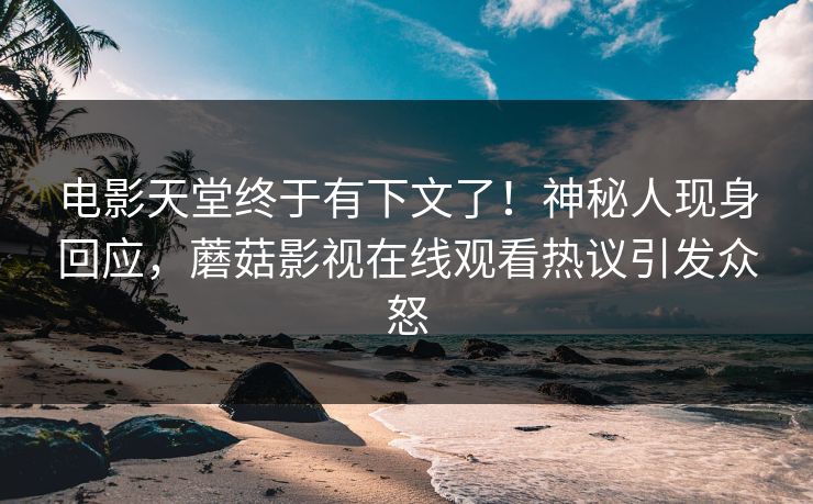 电影天堂终于有下文了！神秘人现身回应，蘑菇影视在线观看热议引发众怒